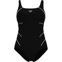 Arena Bañador moldeador 'SHAPEWAR JEWEL LOW C-CUP' negro / blanco