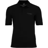 Armani Exchange para hombre. XM001286AF10366UC001 Polo Regular negro (S), Algodón, Manga corta, outlet 2026.