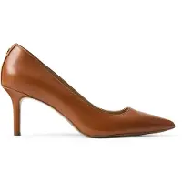 Ralph Lauren para mujer. 802P09031002 Zapatos de salón Lanette de piel marrón (36.5), Beige, 3 a 5cm, Ninguno, Casual, Lauren Ralph L