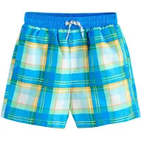 Next Bermudas azul oscuro / verde claro / naranja claro / blanco