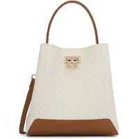 Kazar Bolso de mano beige claro / marrón / offwhite