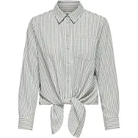 ONLY Blusa 'ONLLECEY' gris / blanco