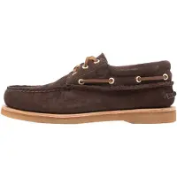Timberland para hombre. TB0A2QKYEIV1 Náuticos Crafted en ante marrón oscuro (41 W), Piel, Plano, Cordones, Casual, outlet 2026.