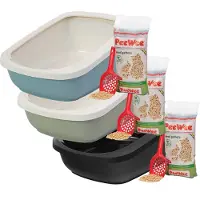 Peewee EcoGranda - Bandeja sanitaria - Pack de inicio Negro/Negro
