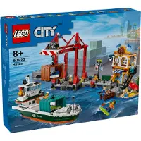 LEGO Puerto Marítimo con Buque de Mercancías
