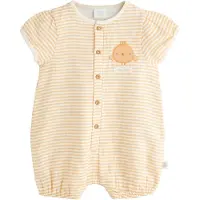 Next Pijama entero/body miel / blanco
