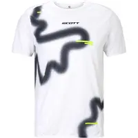SCOTT - Ropa para trail running - RC Run SS Tee M White/Black - Talla L - Negro