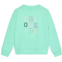 Color Kids - Kid's Sweat with Logo Print - Jerséis size 116, turquesa
