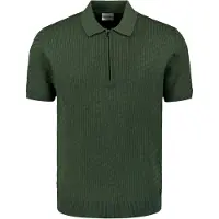 No-excess Pullover Short Sleeve Polo Zip Solid Jacquard Dark Green Talla: XL | Polos Outlet | Hombre | Verde