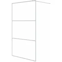 Syfax Mampara de ducha vidrio ESG transparente blanco 115x195 cm