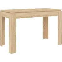 Syfax Mesa de comedor madera contrachapada roble Sonoma 120x60x76cm