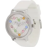 GUESS Reloj analógico plata / blanco