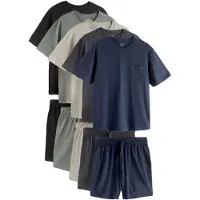 Next Pijama corto kitt / navy / antracita / verde pastel / negro
