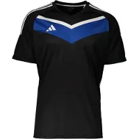 Adidas Camiseta de fútbol azul / negro / blanco
