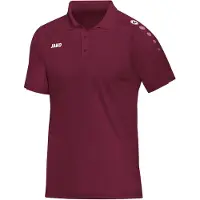 Jako Camiseta funcional 'Classico' burdeos / blanco