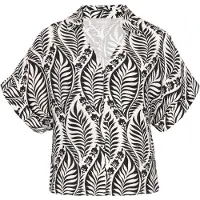 Usha Blusa negro / blanco
