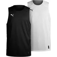 Puma Camiseta funcional 'Hoops Team Reverse' negro / blanco