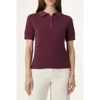 FILA Bb1 Slim Pique Knit Polo Tee Fig Talla: XS | Polos Outlet | Mujer