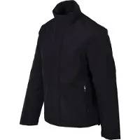 Armani Exchange para hombre. XM001579AF16926UB101 Abrigo largo con cuello alto y cierre oculto Essential marino (L), Casual, Poliéster,