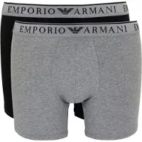 Emporio Armani Calzoncillo boxer gris moteado / negro moteado