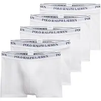 Ralph Lauren para hombre. 714864292010 Pack 5 Bóxers Basics blanco (XL), Homewear, Algodón, outlet 2026.