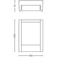 Philips Aplique LED para exterior Arbour 1 luz, paquete de 2, 2700 K