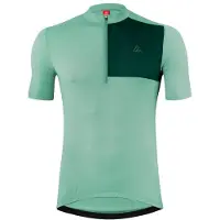 Löffler - Bike Jersey Half-Zip Skys Block Mid - Maillot de ciclismo size 58, turquesa