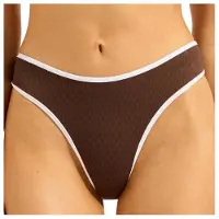 Seafolly - Women's Beach Bound High Leg Pant - Parte inferior de bikini size 44, naranja