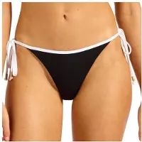Seafolly - Women's Beach Bound Tie Side Rio Pant - Parte inferior de bikini size 38, naranja