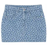 Mazine - Women's Printed Denim Mini Skirt - Falda size XS, azul