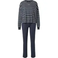 Marc o'polo Pijama azul oscuro / blanco