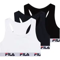 FILA Sujetador azul oscuro / negro / blanco
