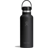 Hydroflask - Standard Mouth with Standard Flex Cap - Botella térmica size 532 ml, negro/gris