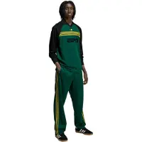 Adidas Pantalón chandal Firebird Loose Pinstripes Track Tracksuit Bottoms hombre - Verde - EU M