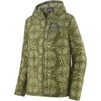 Patagonia - Ropa de senderismo - M's Houdini Jkt Sand Waves Caper Green de Softshell - Talla XL - Caqui