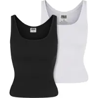 Urban Classics Top negro / blanco