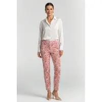 River Woods Cotton Pants With Pleats Red Talla: W34 | Pantalones Formales Outlet | Mujer | Rojo
