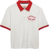Superdry para mujer. W6012210A Polo Heritage Terry beige (XS), Casual, Algodón, Manga corta, outlet 2026.