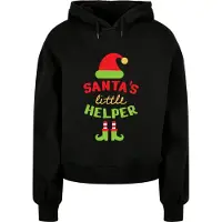Merchcode Sudadera Con Capucha Christmas Santa´s Little Helper
