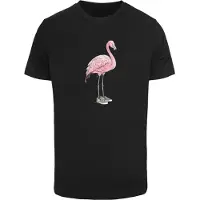 Mister tee Camiseta 'Fly-Mingo' gris / rosa claro / negro / offwhite