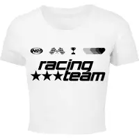 Miss Tee Camiseta 'Number One Racing Team' negro / blanco