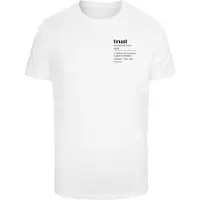 Mister tee Camiseta 'Trust Definition' negro / blanco