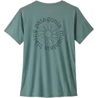 Patagonia - Women's Cap Cool Daily Shirt Spoke Stencil - Camiseta funcional size L, turquesa