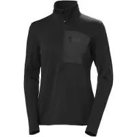 Helly Hansen para mujer. 49559 Forro polar media cremallera Versalite negro (XS), Casual, Poliéster, Outdoor, outlet 2026.
