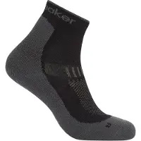 Icebreaker - Merino Hike+ Light Mini - Calcetines de trekking size 42-44, gris/negro