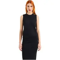Armani Exchange para mujer. 8NYH9AYMH6Z1200 Top de punto negro (XL), Casual, Viscosa, Sin mangas / Tirantes, outlet