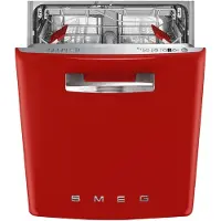 Smeg Lavavajillas Con Tercera Bandeja 50s Style 13 Servicios