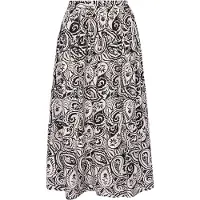 Usha Falda 'Festival' negro / blanco lana