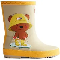 Hunter Boots - Kid's First Bear Print Boot - Botas de agua size 23, beige