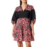 Pinko Balto Dress Black/red Multi Talla: 38 | Mini Vestidos Outlet | Mujer | Negro